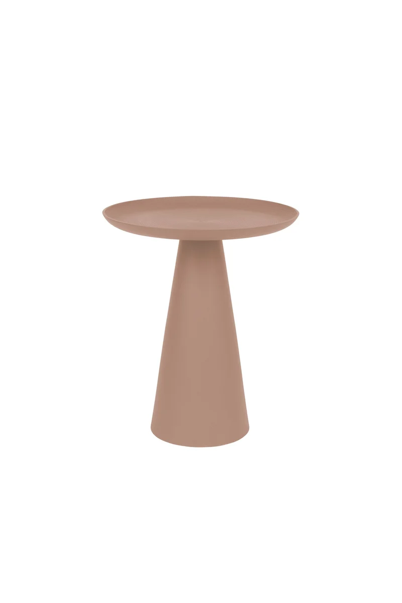 White Label Living Beistelltisch Ringar Medium Rose – Pink, Metall, 34,5 × 34,5 × 41,5 cm