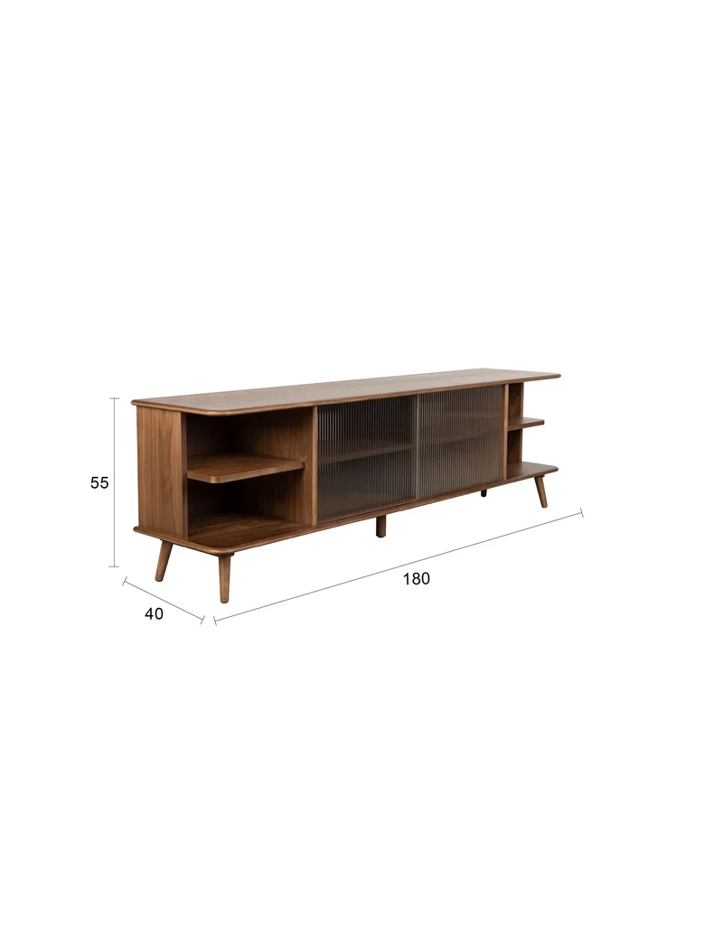 Zuiver Sideboard Rise Large – Nussbaum, 40 × 180 × 55 cm