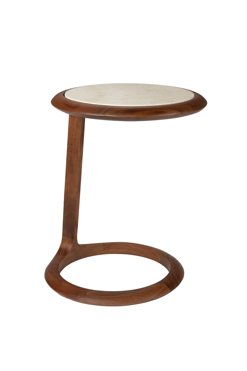 Zuiver Beistelltisch Doppio – Braun, Akazienholz, 45 × 41 × 55 cm