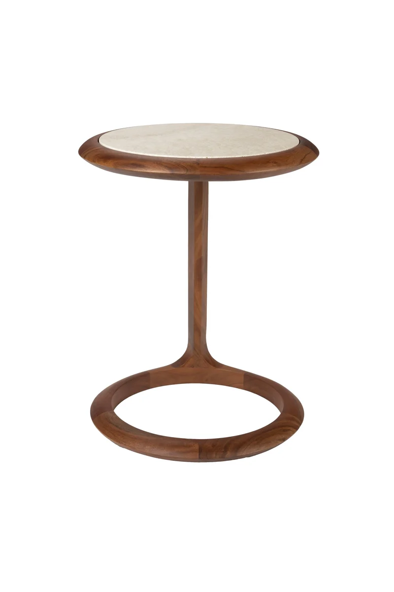 Zuiver Beistelltisch Doppio – Braun, Akazienholz, 45 × 41 × 55 cm