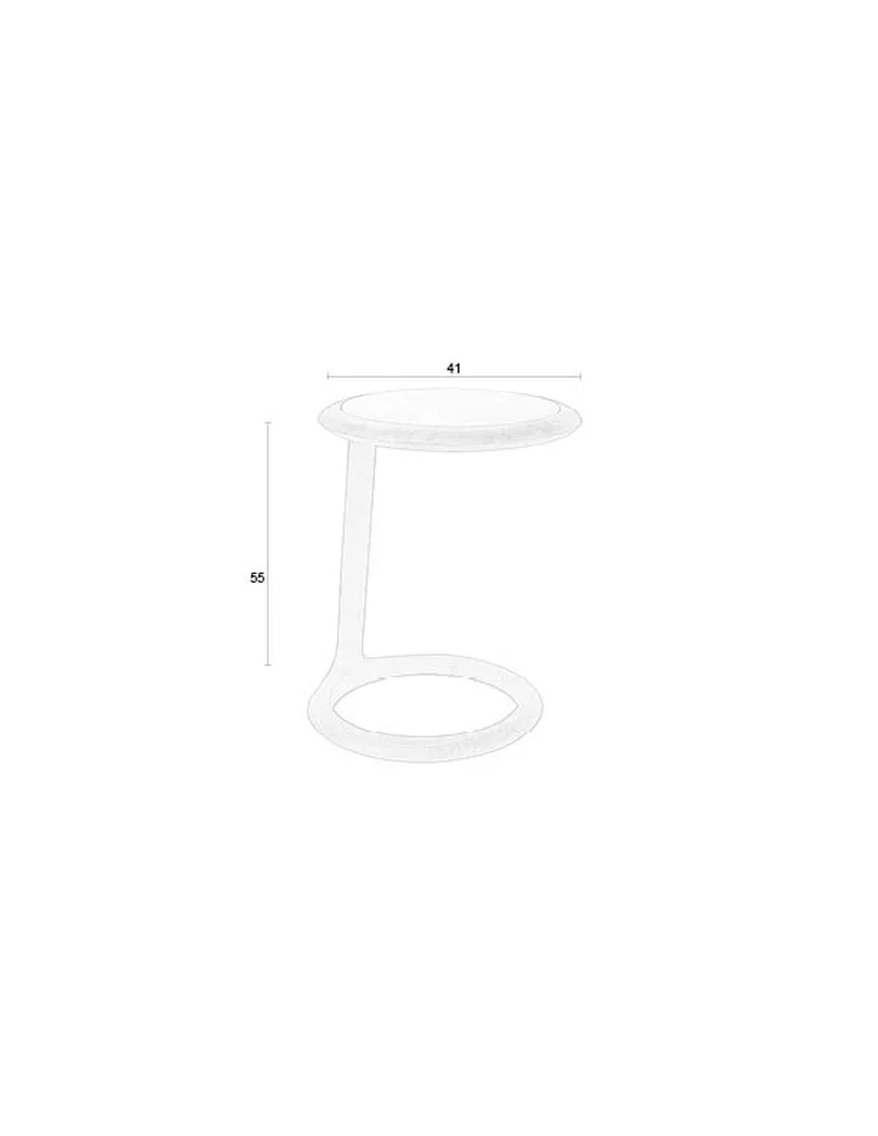 Zuiver Beistelltisch Doppio – Braun, Akazienholz, 45 × 41 × 55 cm