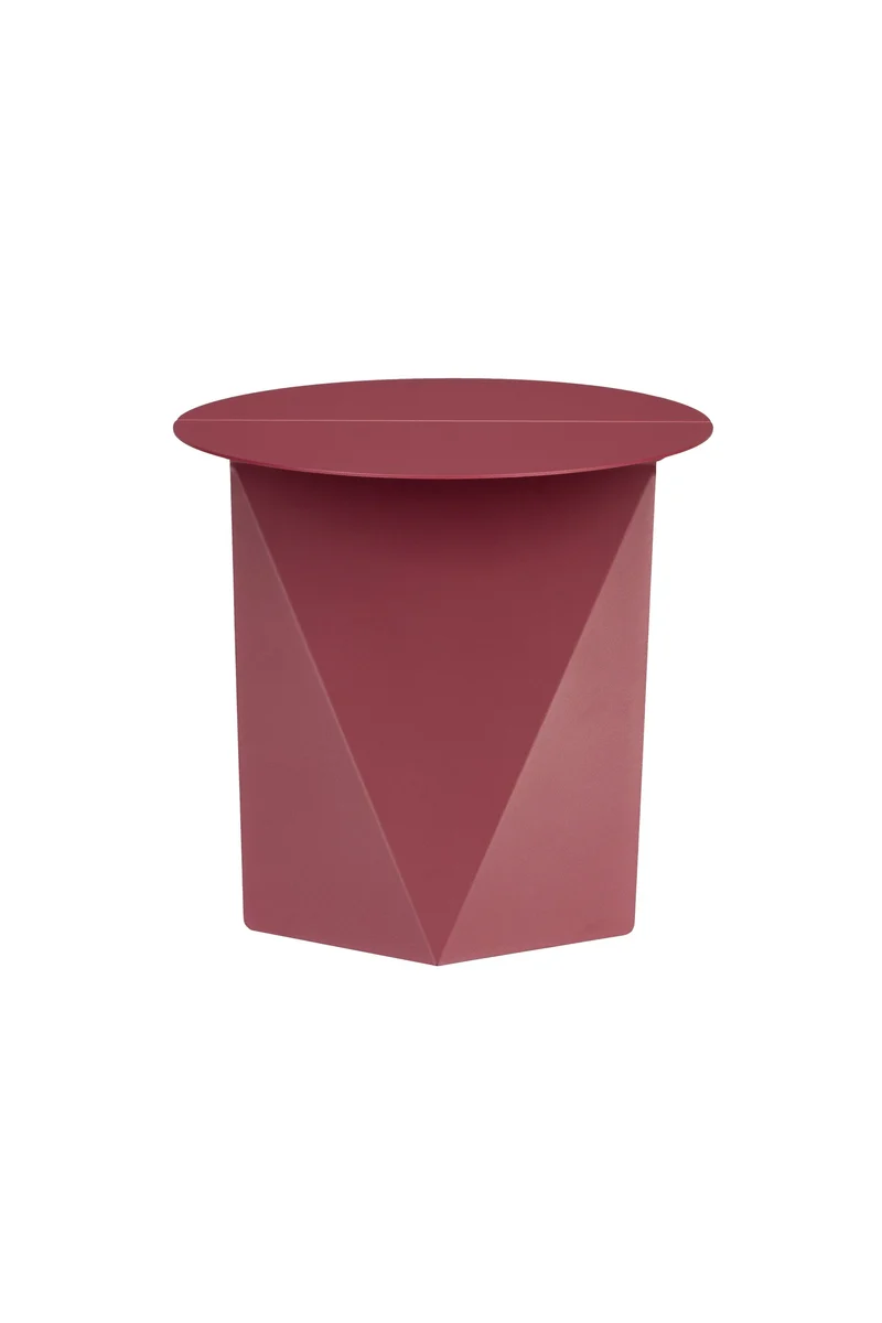 Zuiver Beistelltisch Foldy Marsala – Stahl, 45,8 × 45 × 40,5 cm