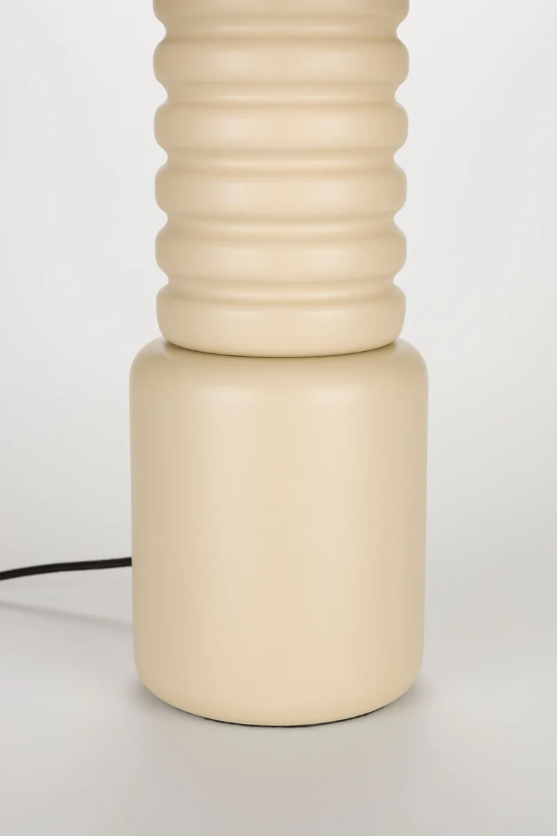 Zuiver Tischleuchte Six – Beige, Eisen, 30 × 30 × 50 cm