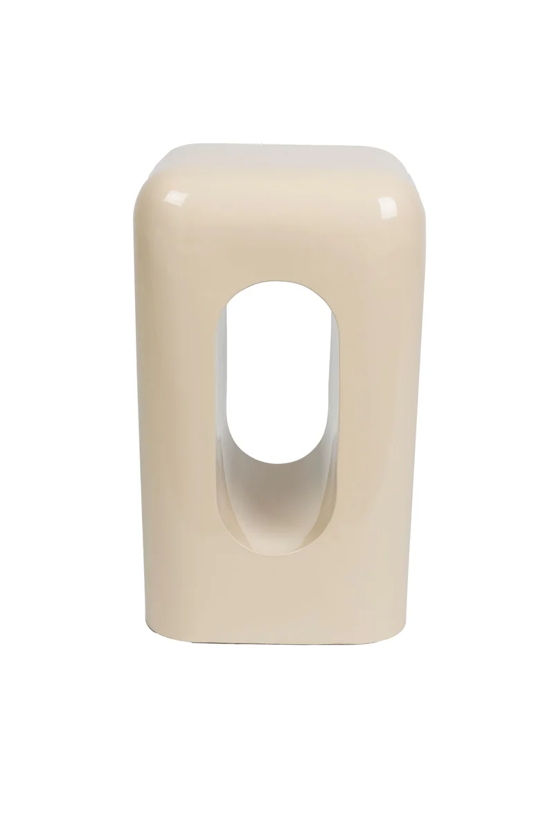 Zuiver Hocker Creek – Beige, Eisen, 29 × 29 × 48 cm