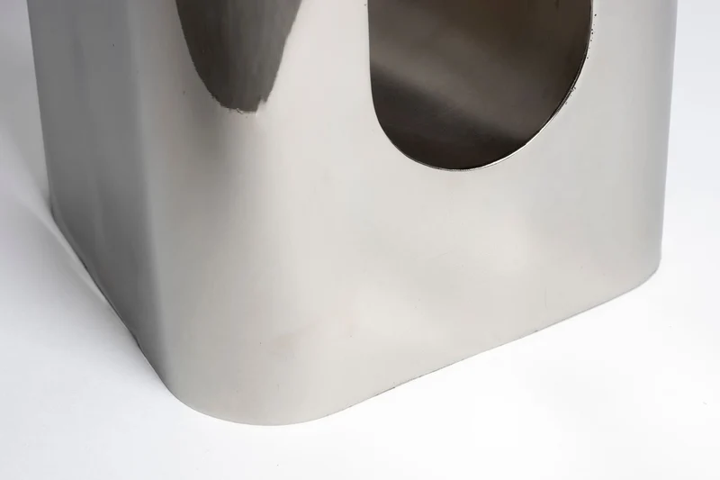Zuiver Hocker Creek Chrome – Eisen, 29 × 29 × 48 cm
