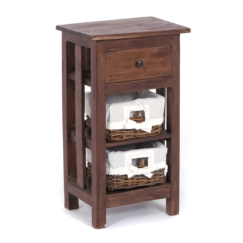 TELEFONTISCH "RATTAN 70" | 70x38x28cm (HxBxT), Mahagoni | Farbe: 02 hellbraun