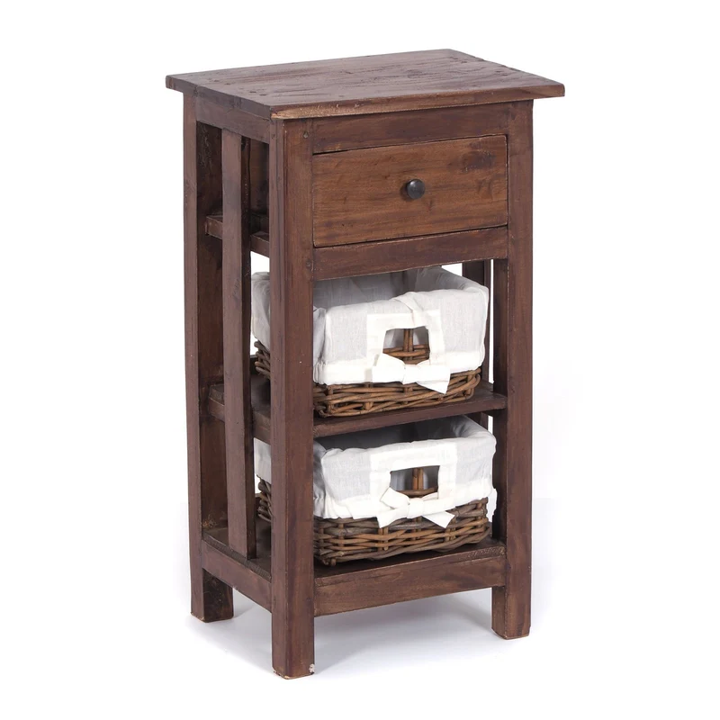 TELEFONTISCH "RATTAN 70" | 70x38x28cm (HxBxT), Mahagoni | Farbe: 02 hellbraun