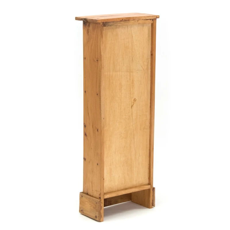 RUSTIKALES CD & BÜCHERREGAL NATURE | 94x36cm(HxB) Holzregal 10 Fächer | Farbe: 08 honigfarben gewachst