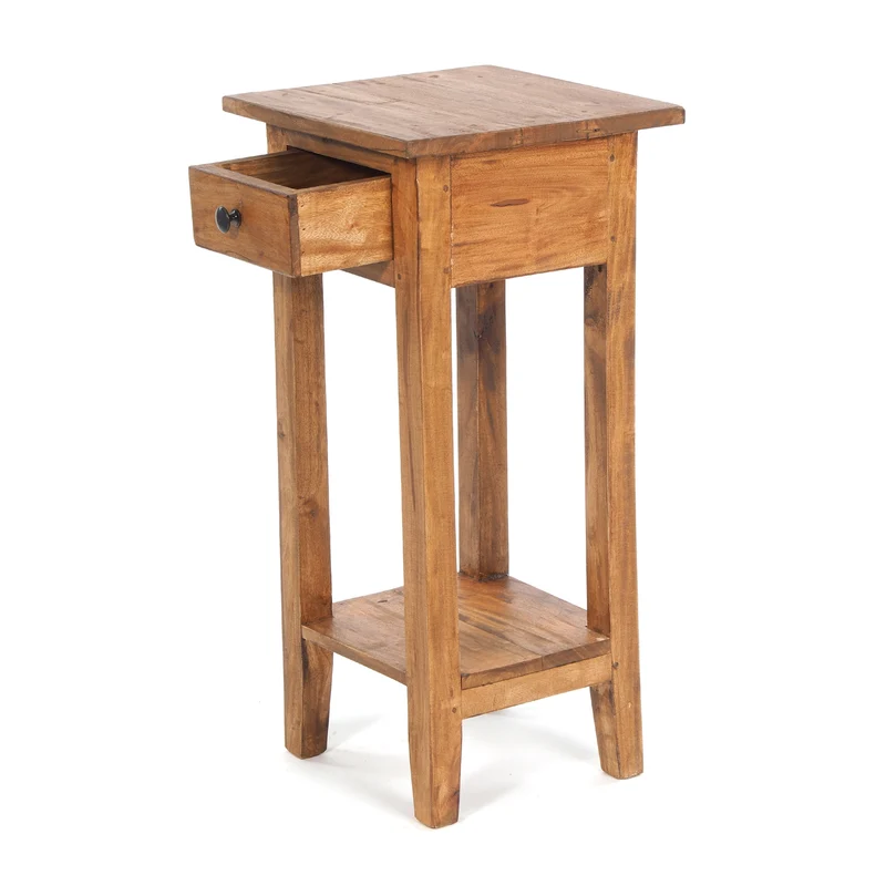 TELEFONTISCH "DRAWER 65" | Mahagoni, 65x31x31 cm | Beistelltisch | Farbe: 08 honigfarben gewachst