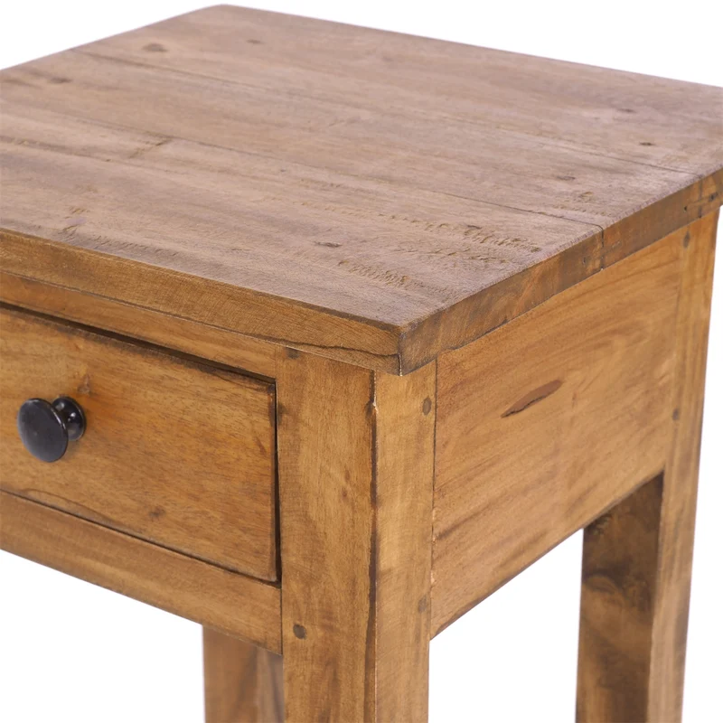 TELEFONTISCH "DRAWER 65" | Mahagoni, 65x31x31 cm | Beistelltisch | Farbe: 08 honigfarben gewachst