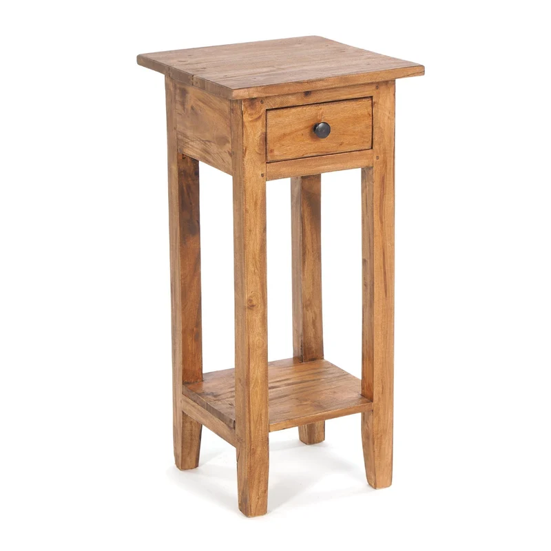 TELEFONTISCH "DRAWER 65" | Mahagoni, 65x31x31 cm | Beistelltisch | Farbe: 08 honigfarben gewachst