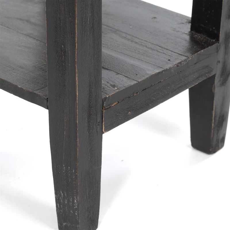 TELEFONTISCH "DRAWER 65" | Mahagoni, 65x31x31 cm | Beistelltisch | Farbe: 04 schwarz-natur