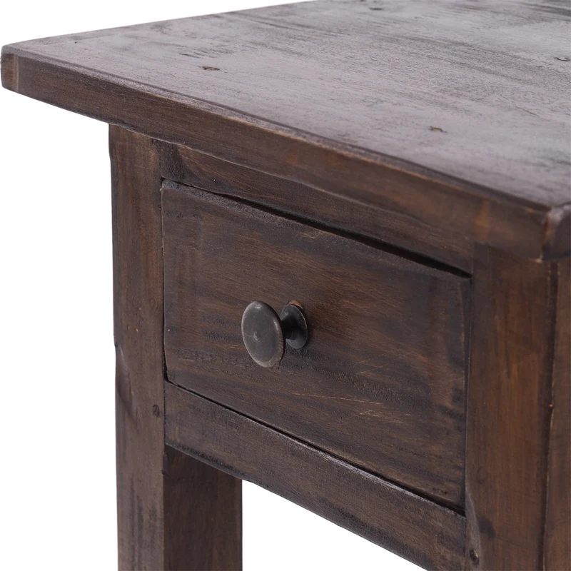 TELEFONTISCH "DRAWER 65" | Mahagoni, 65x31x31 cm | Beistelltisch | Farbe: 03 dunkelbraun