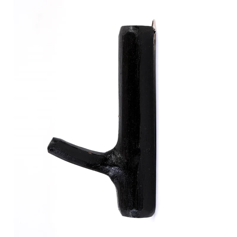 GARDEROBENHAKEN LIMB | Teakholz ca. 15cm(H) Garderobenhaken aus Ästen | Farbe: 09 voodoo - schwarz