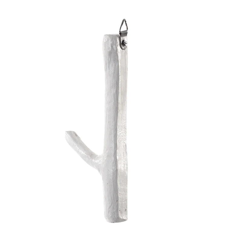 GARDEROBENHAKEN LIMB | Teakholz ca. 15cm(H) Garderobenhaken aus Ästen | Farbe: 06 weiß-landhaus