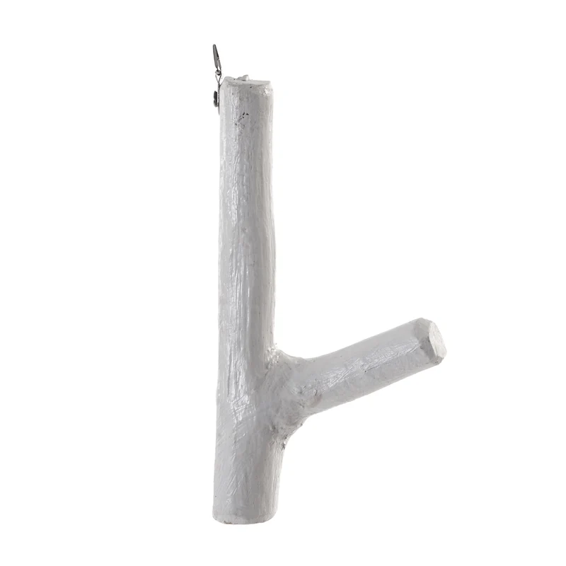 GARDEROBENHAKEN LIMB | Teakholz ca. 15cm(H) Garderobenhaken aus Ästen | Farbe: 06 weiß-landhaus