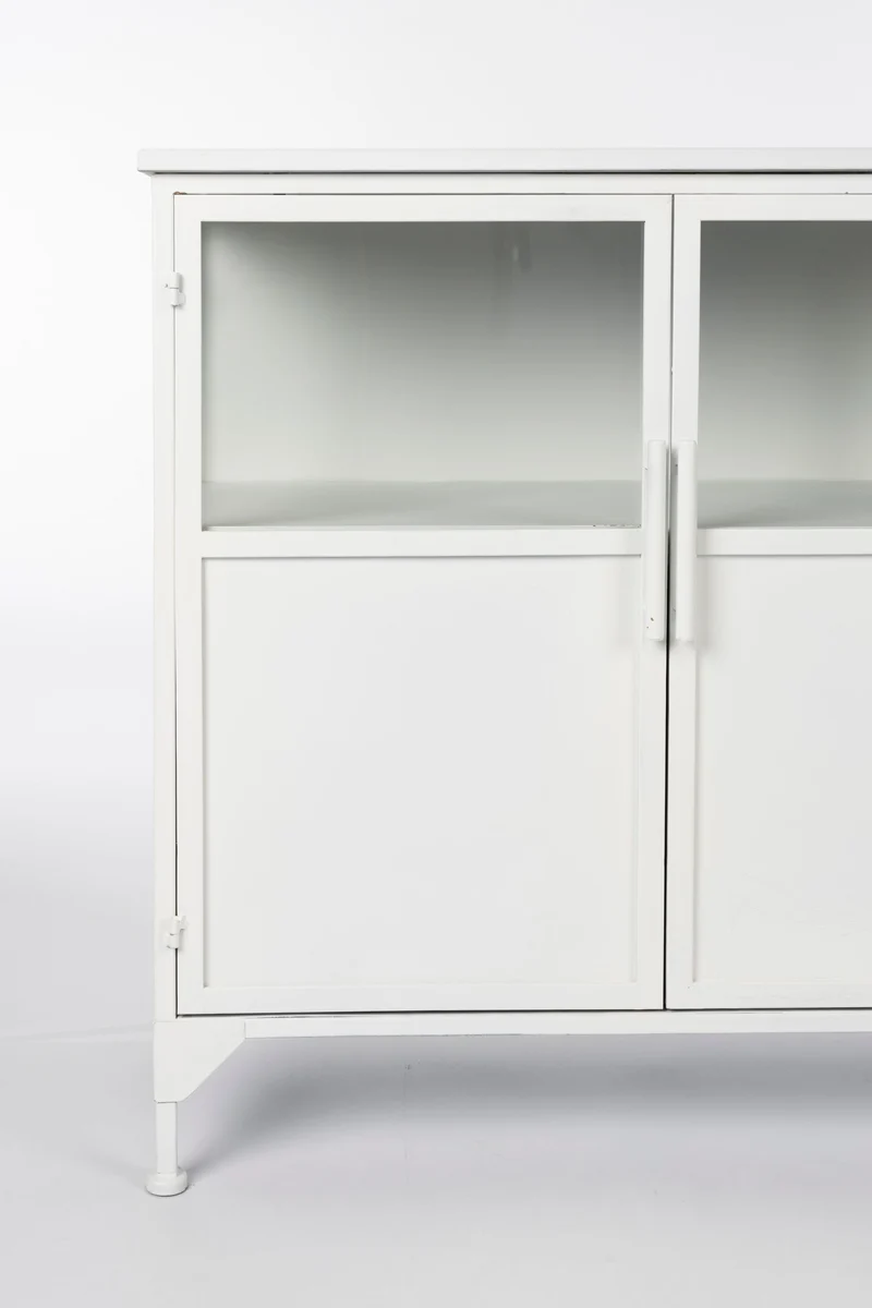 White Label Living Schrank Miya Niedrig 3do – Eisen, 120 × 35 × 80 cm