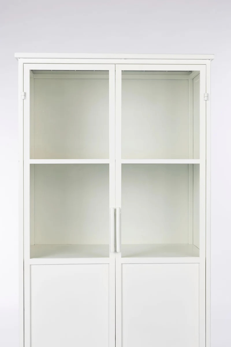 White Label Living Schrank Miya Hoch 2do – Eisen, 68 × 35 × 150 cm