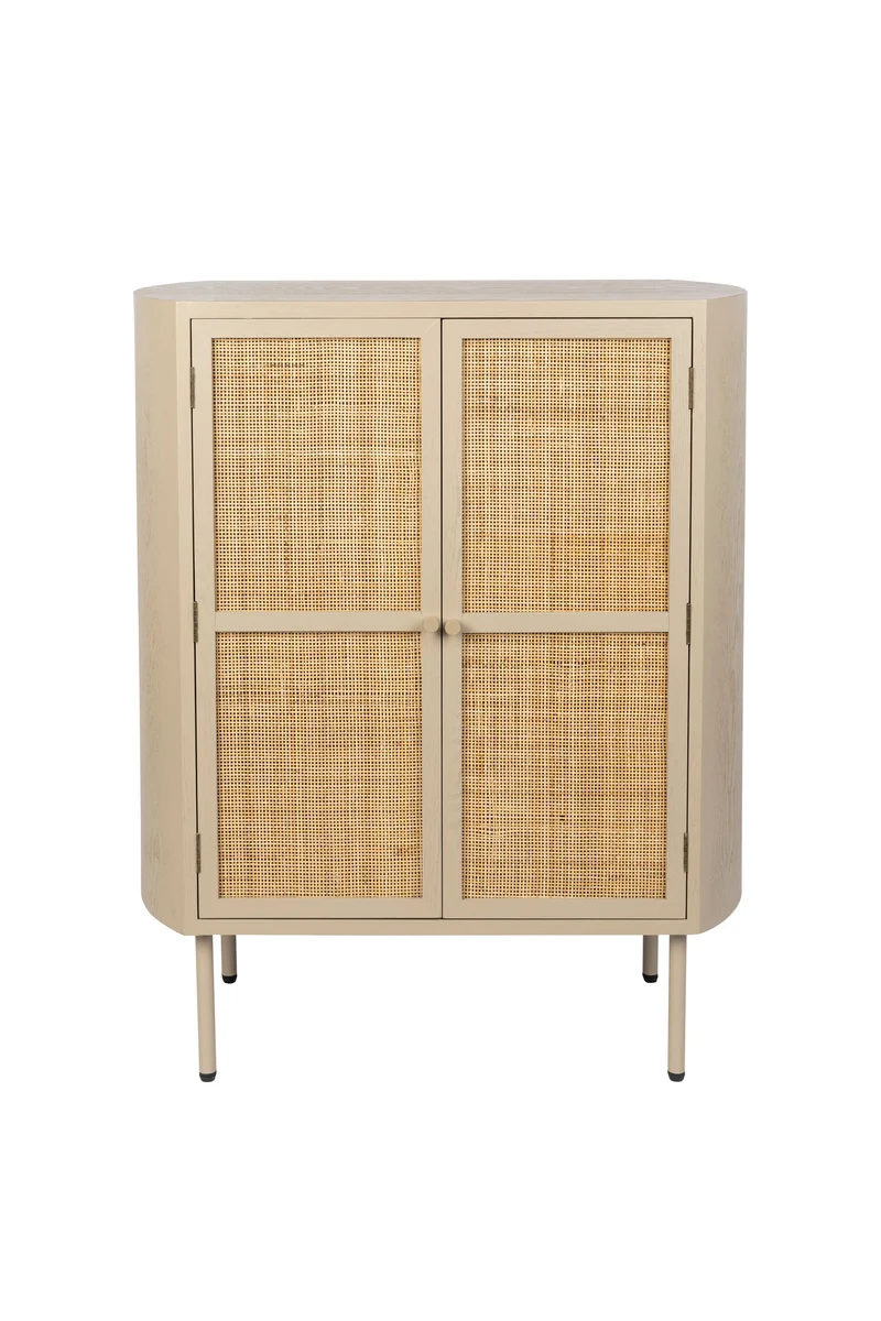 White Label Living Schrank Amaya Niedrig 2do – MDF, 38 × 80 × 100 cm