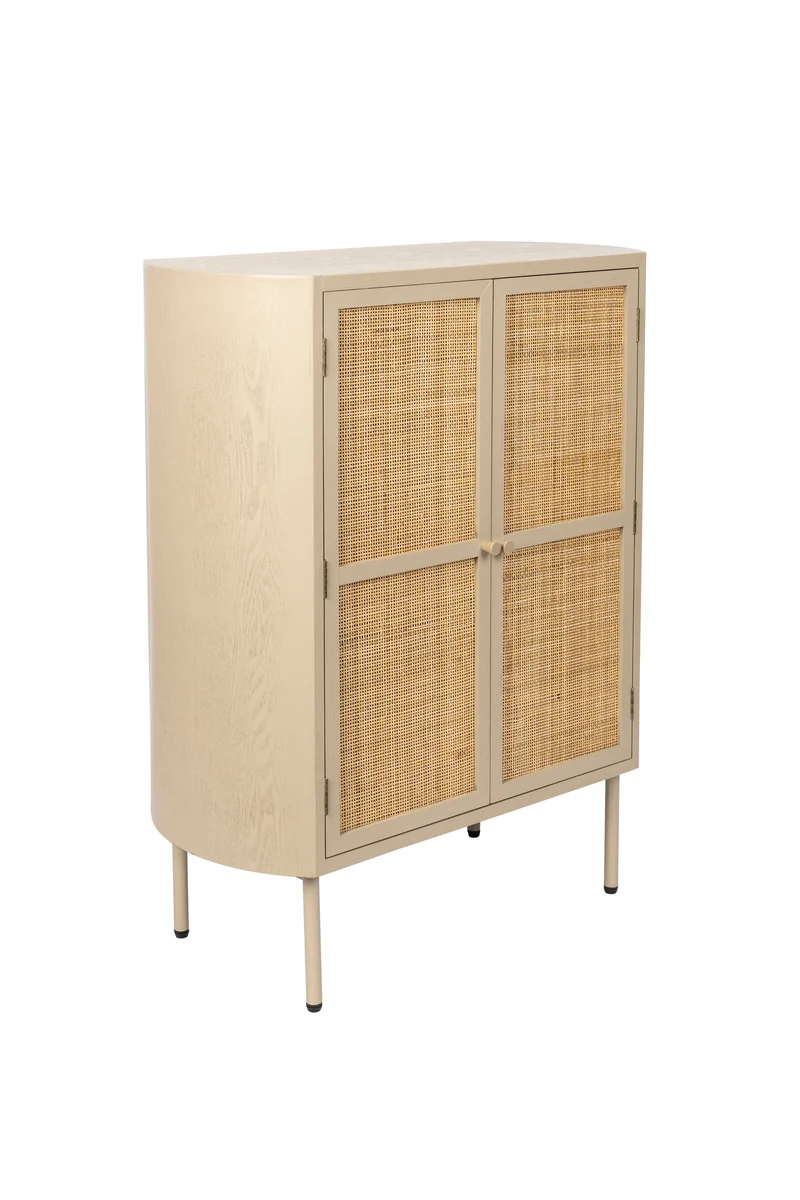 White Label Living Schrank Amaya Niedrig 2do – MDF, 38 × 80 × 100 cm