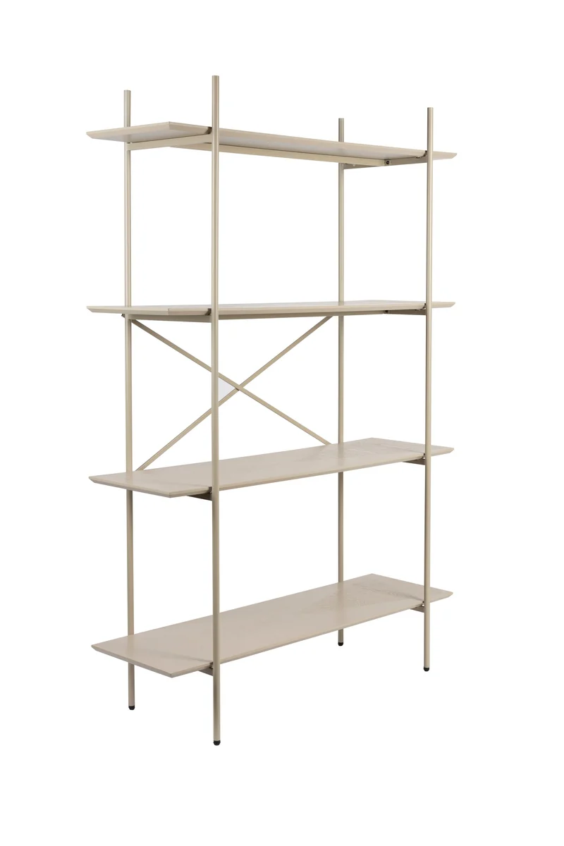 White Label Living Schrank Cabinet Marcio – Beige, MDF, 40 × 120 × 180 cm