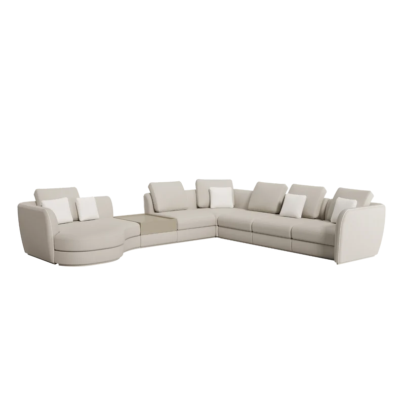 Casa Magna PRESTIGE Sofa Steppnaht · Konfiguration A – 372 × 113 × 74 cm