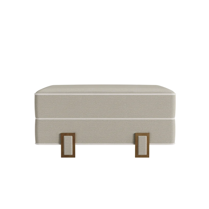 Casa Magna LUSO Polsterhocker W80 – 80 × 50 × 41 cm