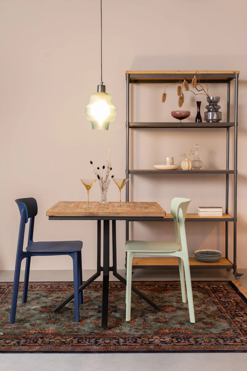 White Label Living Teppich Raz 160 × 230 cm – Grün, Viskose