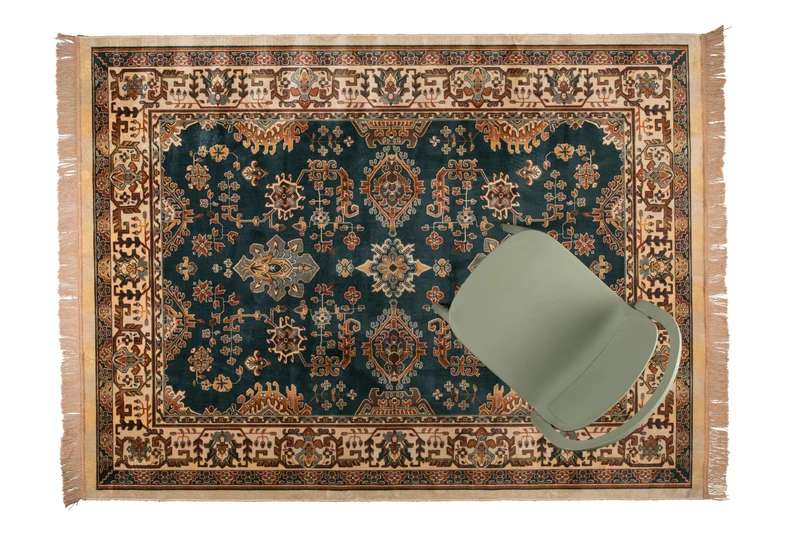 White Label Living Teppich Raz 160 × 230 cm – Camel, Viskose