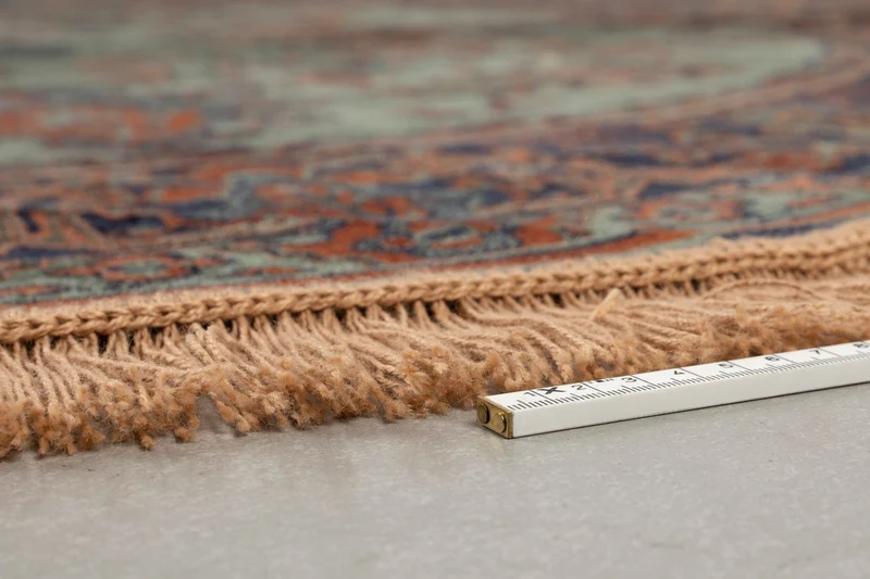 White Label Living Teppich Raz '160 – Grün, Viskose, 160 × 160 × 0,26 cm