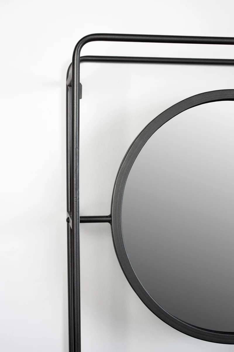 White Label Living Spiegel Wall Rack Mirror Duco – Stahl, 50 × 16 × 110 cm