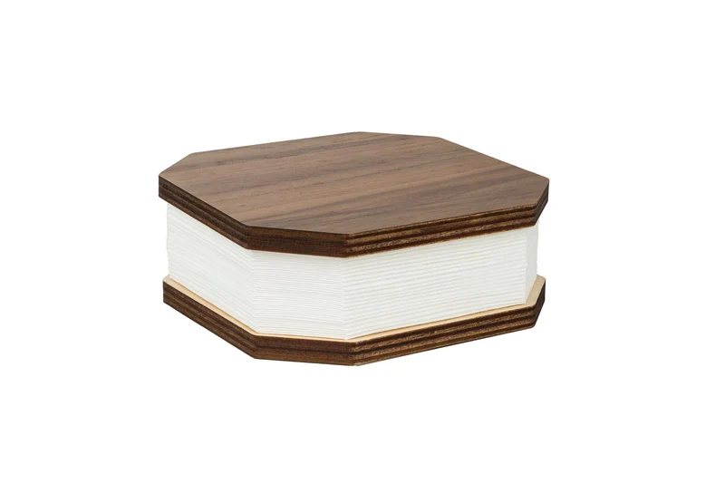 Zuiver Tischleuchte Cake – Braun, Nussbaumfurnier, 50er-Set