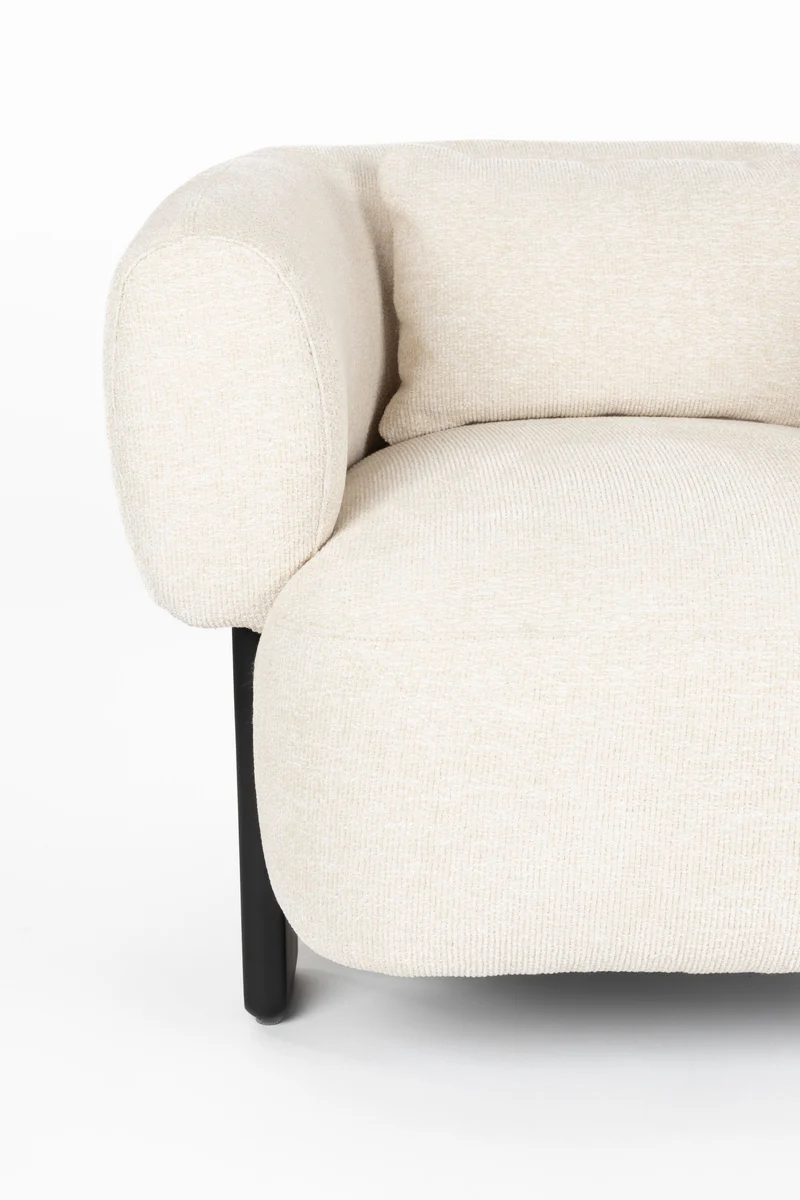 Zuiver Loungesessel Neil – Beige, Polyester, 91 × 86 × 69 cm