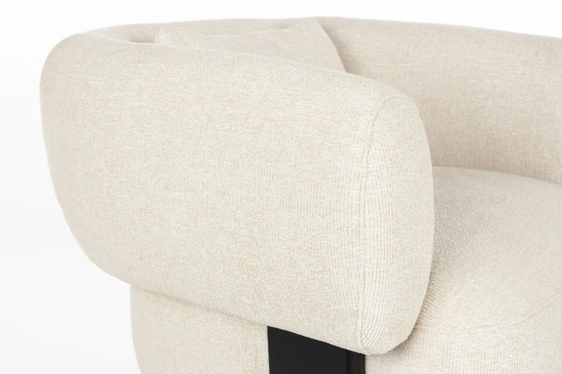 Zuiver Loungesessel Neil – Beige, Polyester, 91 × 86 × 69 cm