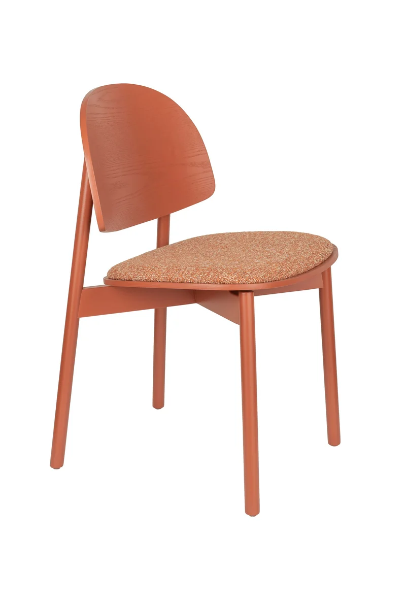 Zuiver Stuhl Sunrise – Rot, Polyester, 52,3 × 48,1 × 81,5 cm, 2er-Set