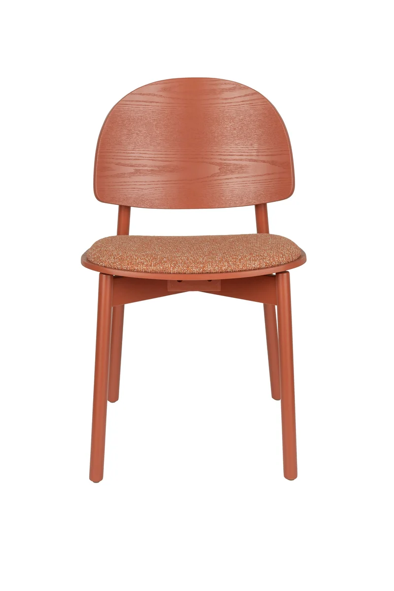 Zuiver Stuhl Sunrise – Rot, Polyester, 52,3 × 48,1 × 81,5 cm, 2er-Set