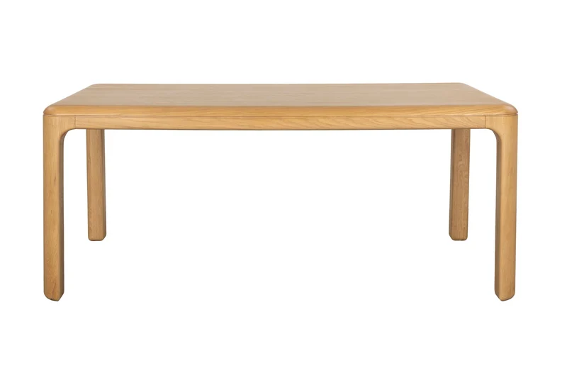 Zuiver Esstisch Oever 180 – Beige, Massives Eichenholz, 180 × 90 × 75 cm