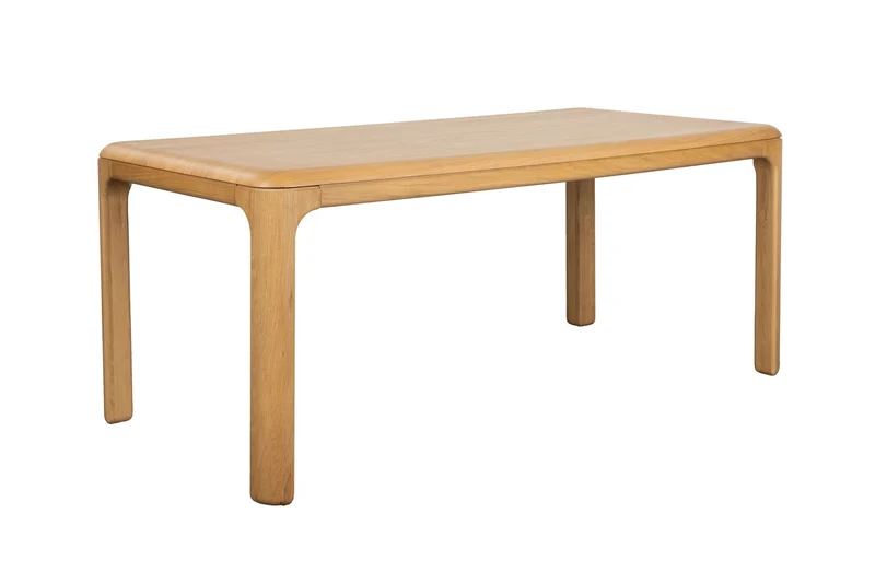 Zuiver Esstisch Oever 180 – Beige, Massives Eichenholz, 180 × 90 × 75 cm