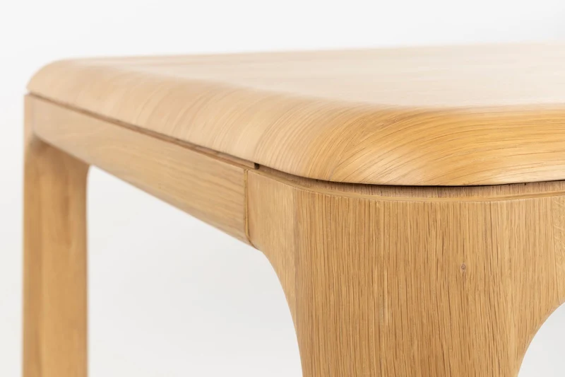 Zuiver Esstisch Oever 180 – Beige, Massives Eichenholz, 180 × 90 × 75 cm
