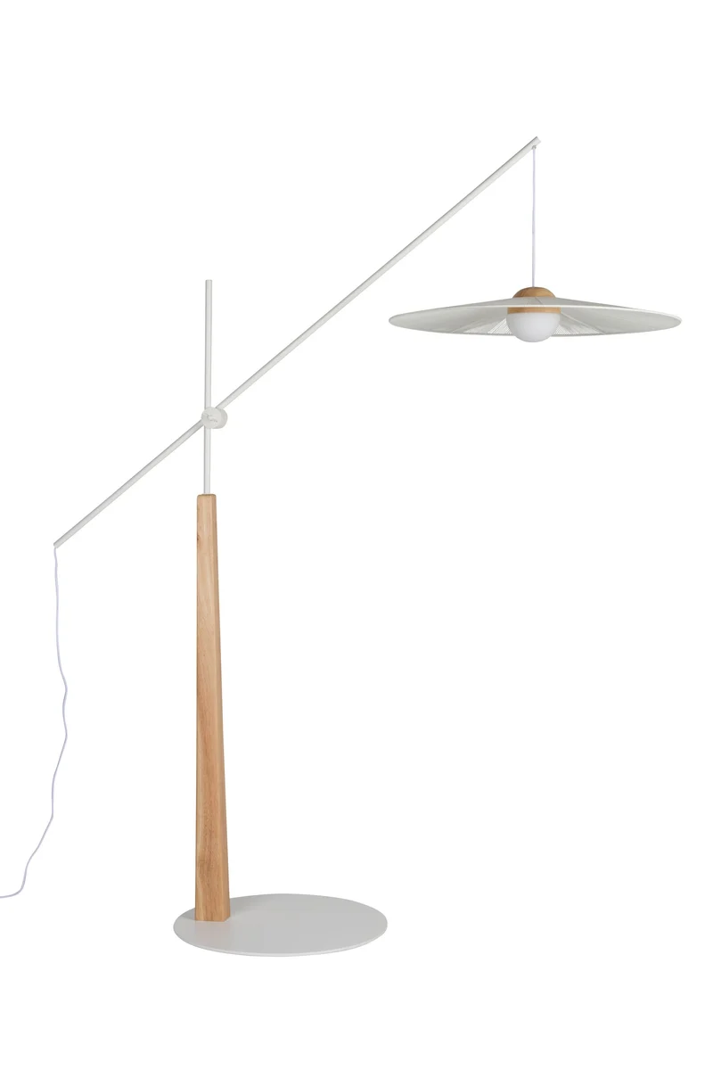 Zuiver Stehleuchte Belle – Beige, Eisen, 180 × 65 × 200 cm