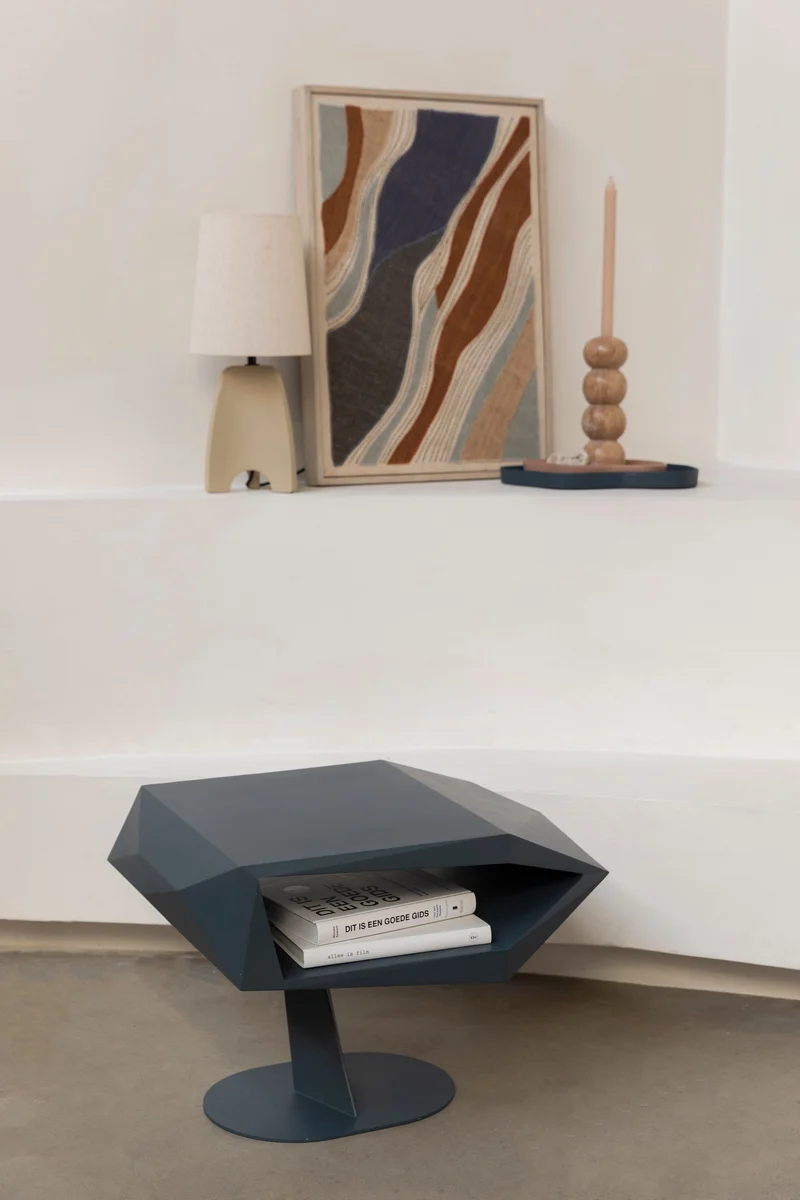 Zuiver Beistelltisch North Space – Schwarz, Kunstharz, 60 × 40 × 40 cm