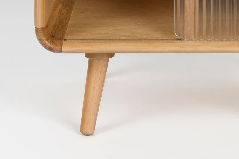 Zuiver Beistelltisch Bed Stand Rise – Natur, Holz, 40 × 50 × 55 cm
