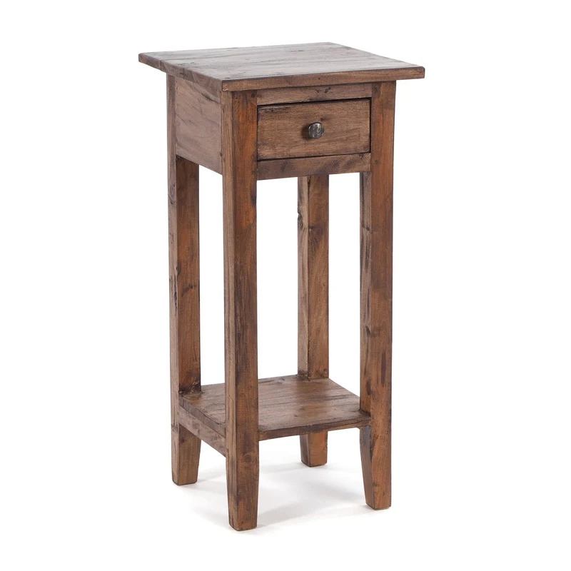 TELEFONTISCH "DRAWER 65" | Mahagoni, 65x31x31 cm | Beistelltisch | Farbe: 02 hellbraun