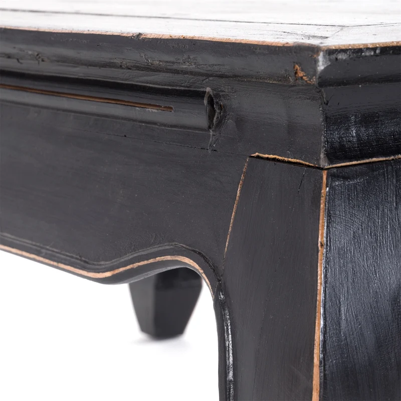 OPIUMTISCH "EAST" | 100x60cm (BxT), Mahagoni | Beistelltisch | Farbe: 09 voodoo - schwarz