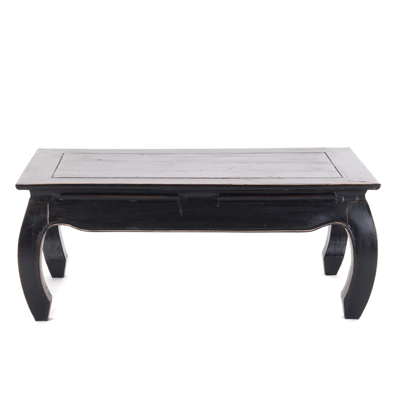 OPIUMTISCH "EAST" | 100x60cm (BxT), Mahagoni | Beistelltisch | Farbe: 09 voodoo - schwarz