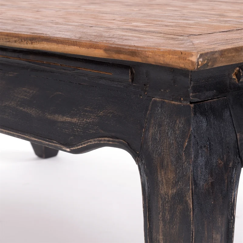 OPIUMTISCH "EAST" | 100x60cm (BxT), Mahagoni | Beistelltisch | Farbe: 04 schwarz-natur