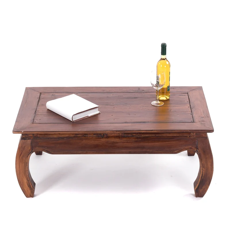 OPIUMTISCH "EAST" | 100x60cm (BxT), Mahagoni | Beistelltisch | Farbe: 02 hellbraun