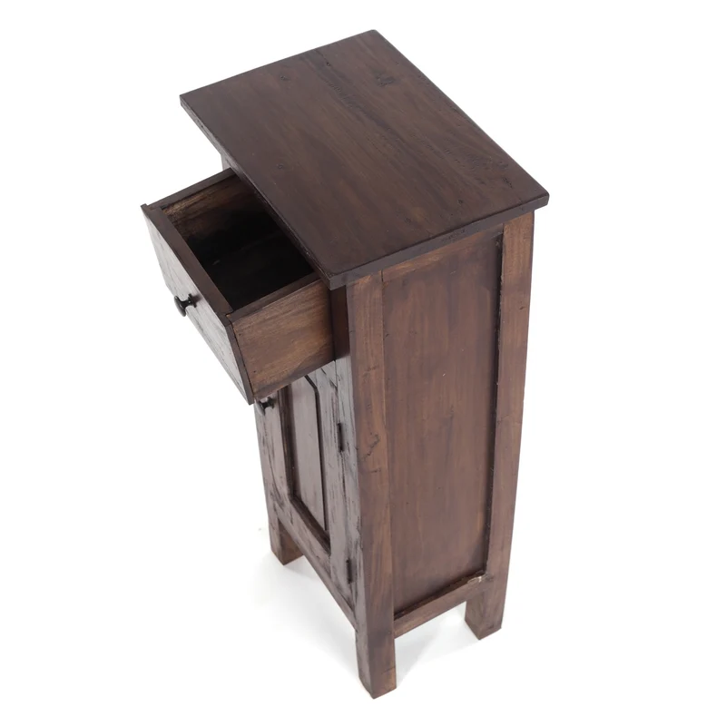 FLURSCHRANK "PLANT 80" | 80x36 cm (HxB) Mahagoni | Telefontisch | Farbe: 03 dunkelbraun