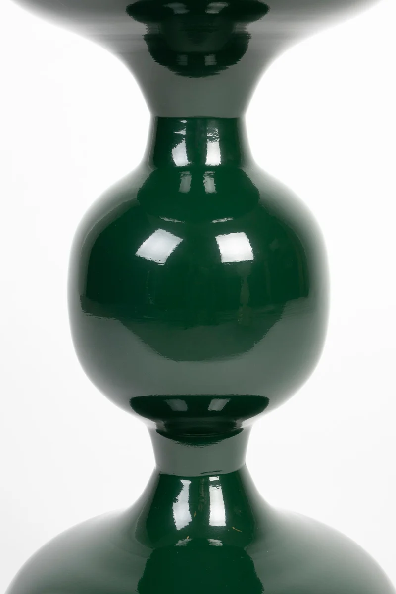 White Label Living Beistelltisch Lars – Grün, Metall, 31 × 31 × 59 cm