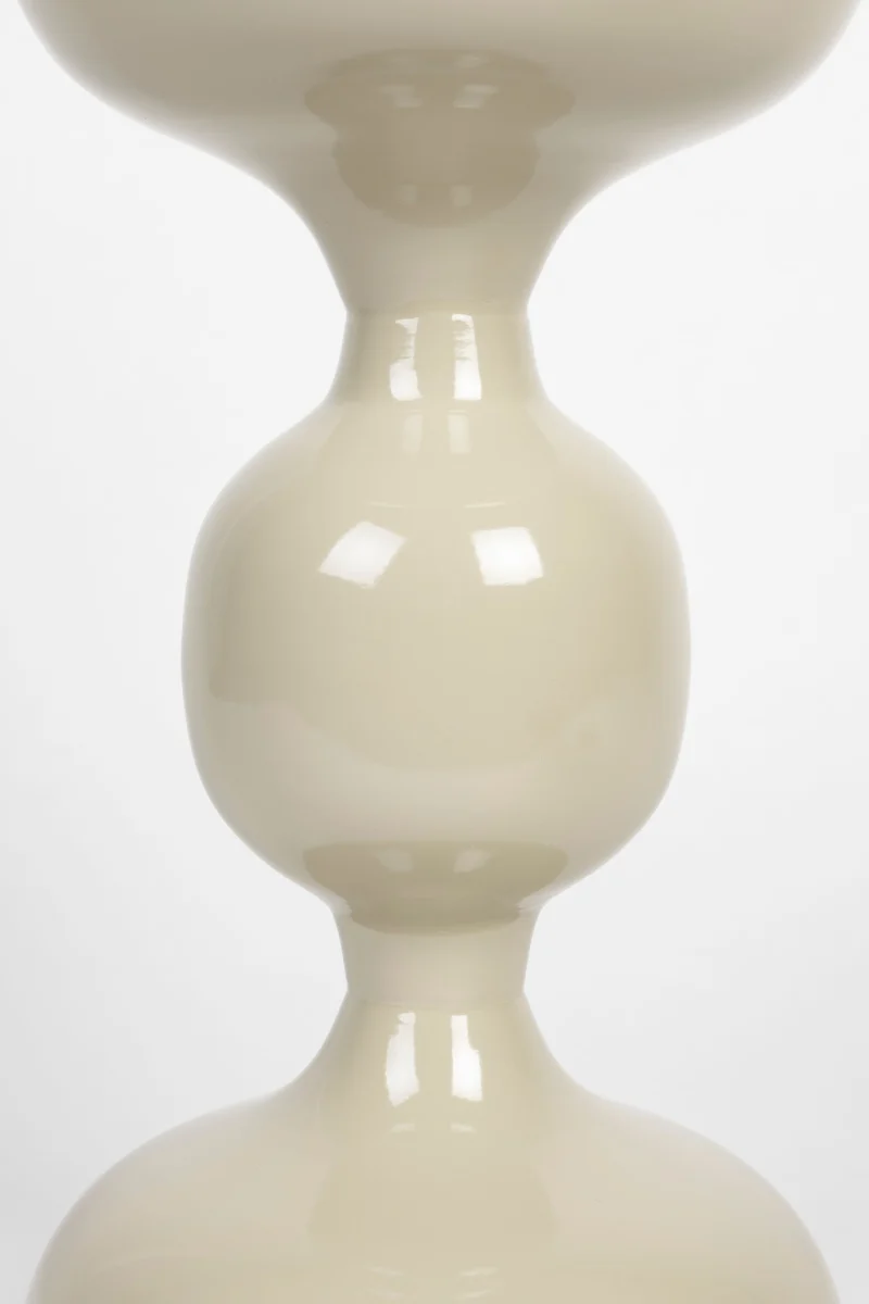White Label Living Beistelltisch Lars Ivory – Eisen, 31 × 31 × 59 cm